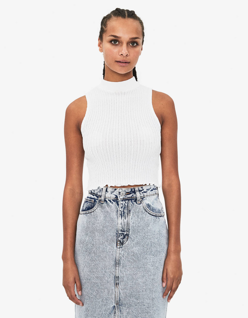 Knit vest top - Accessories - Bershka 