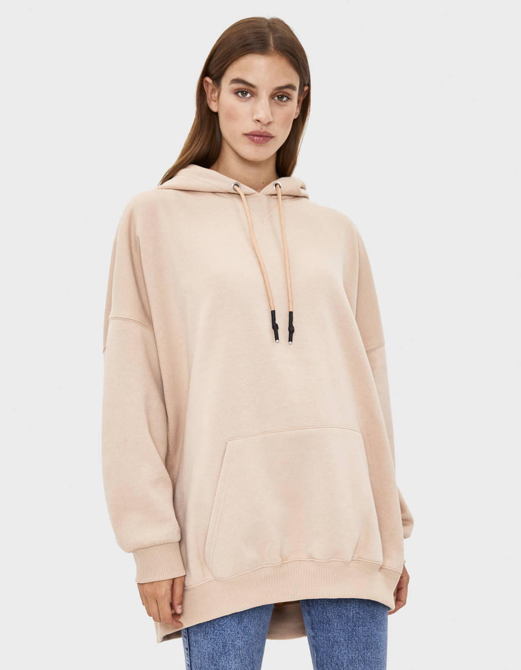 hoodie camel kleur