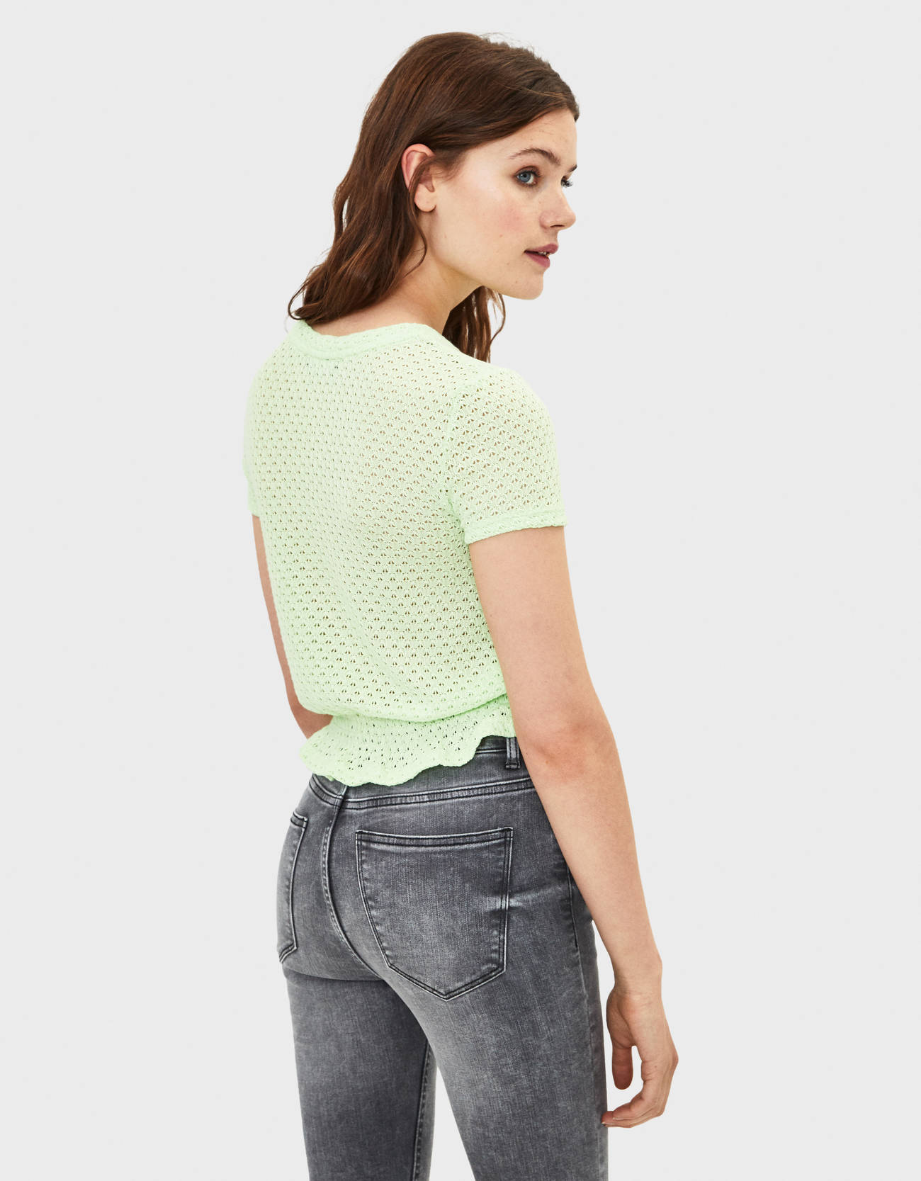 Bershka Kısa kollu açık örgü top 0 Bershka Kısa kollu açık örgü top 1