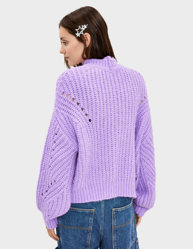 bershka lilac jumper