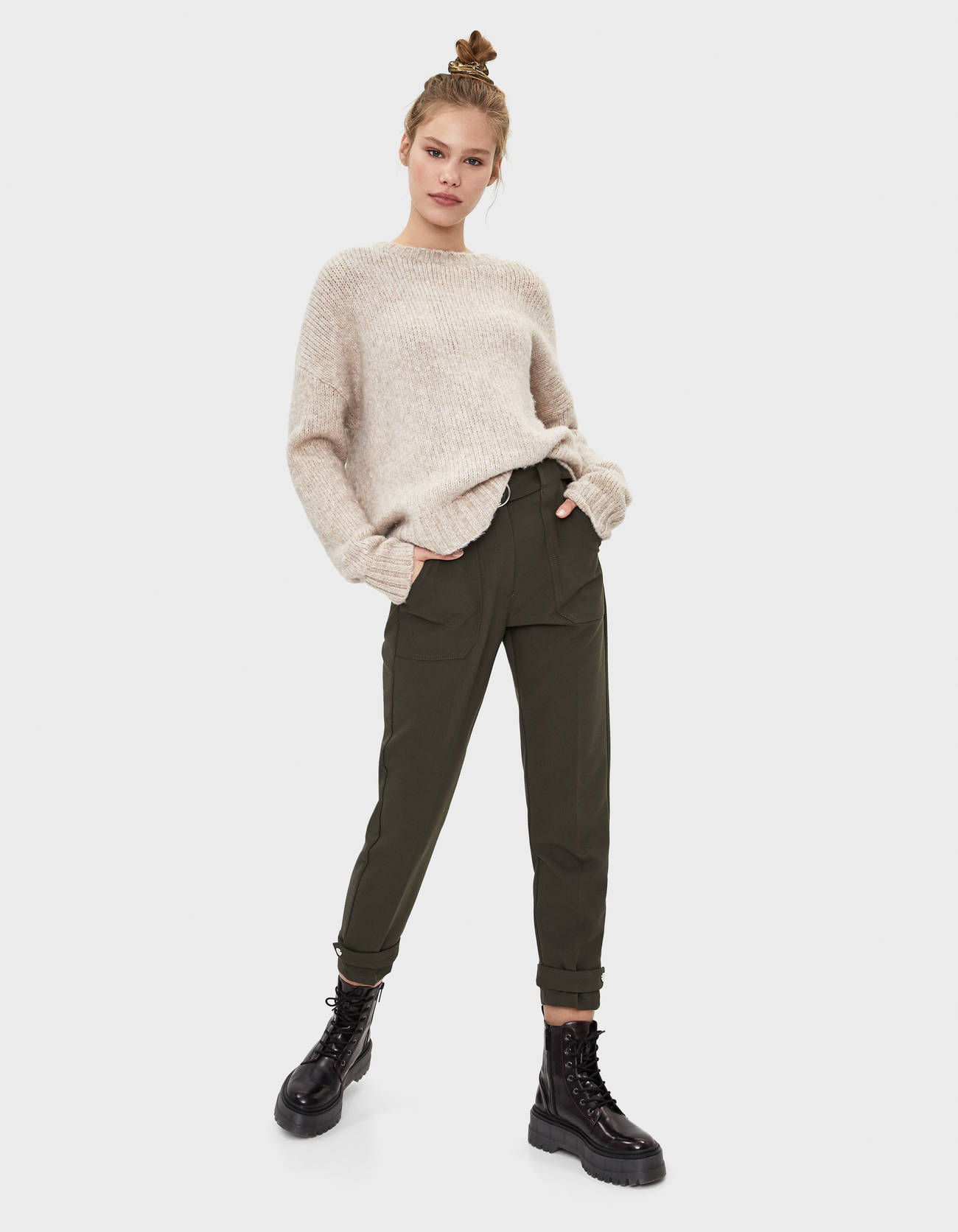 Bershka Bisiklet yaka kazak 2 Bershka Bisiklet yaka kazak 3