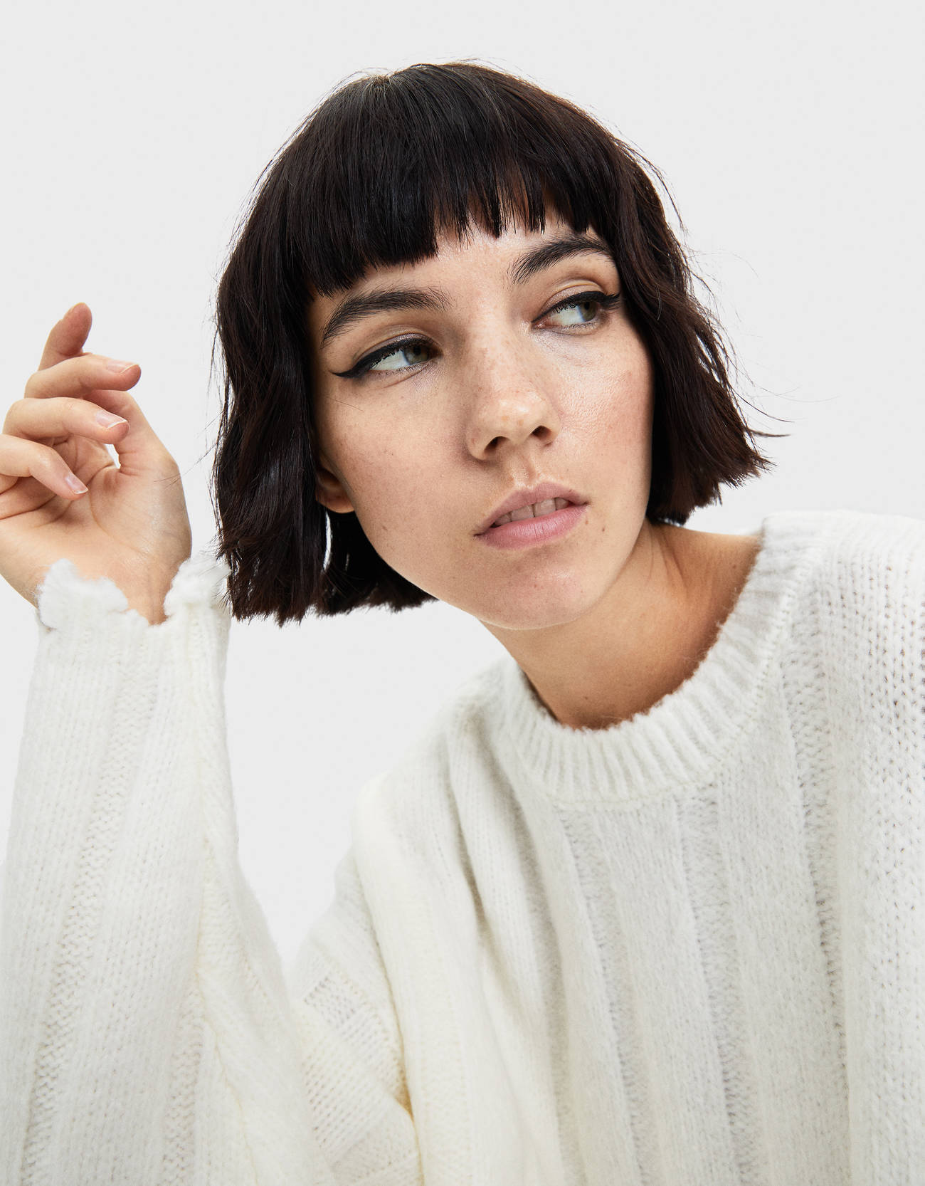 bershka ripped sweater
