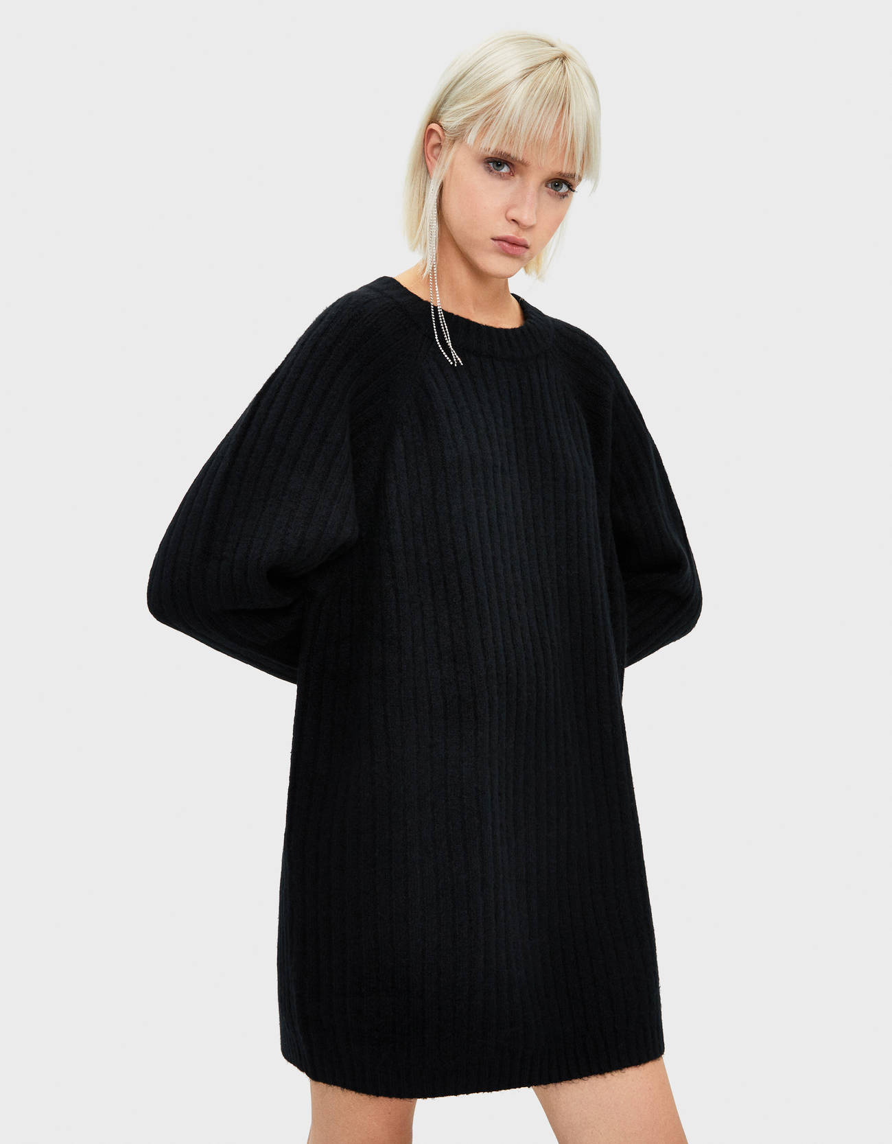Short ribbed dress - Trousers - Bershka 