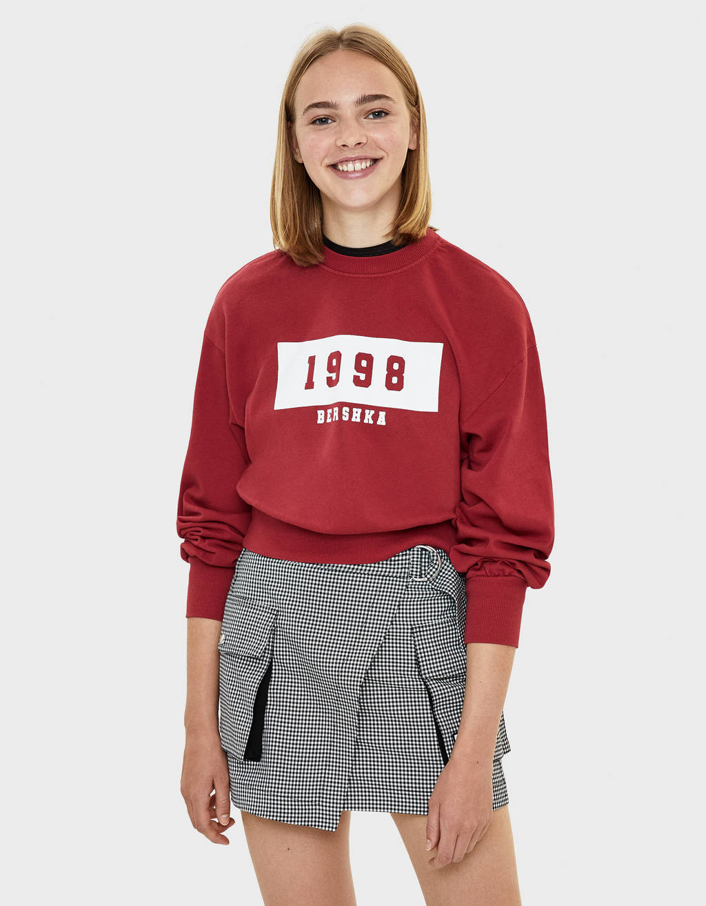 bershka harvard sweatshirt