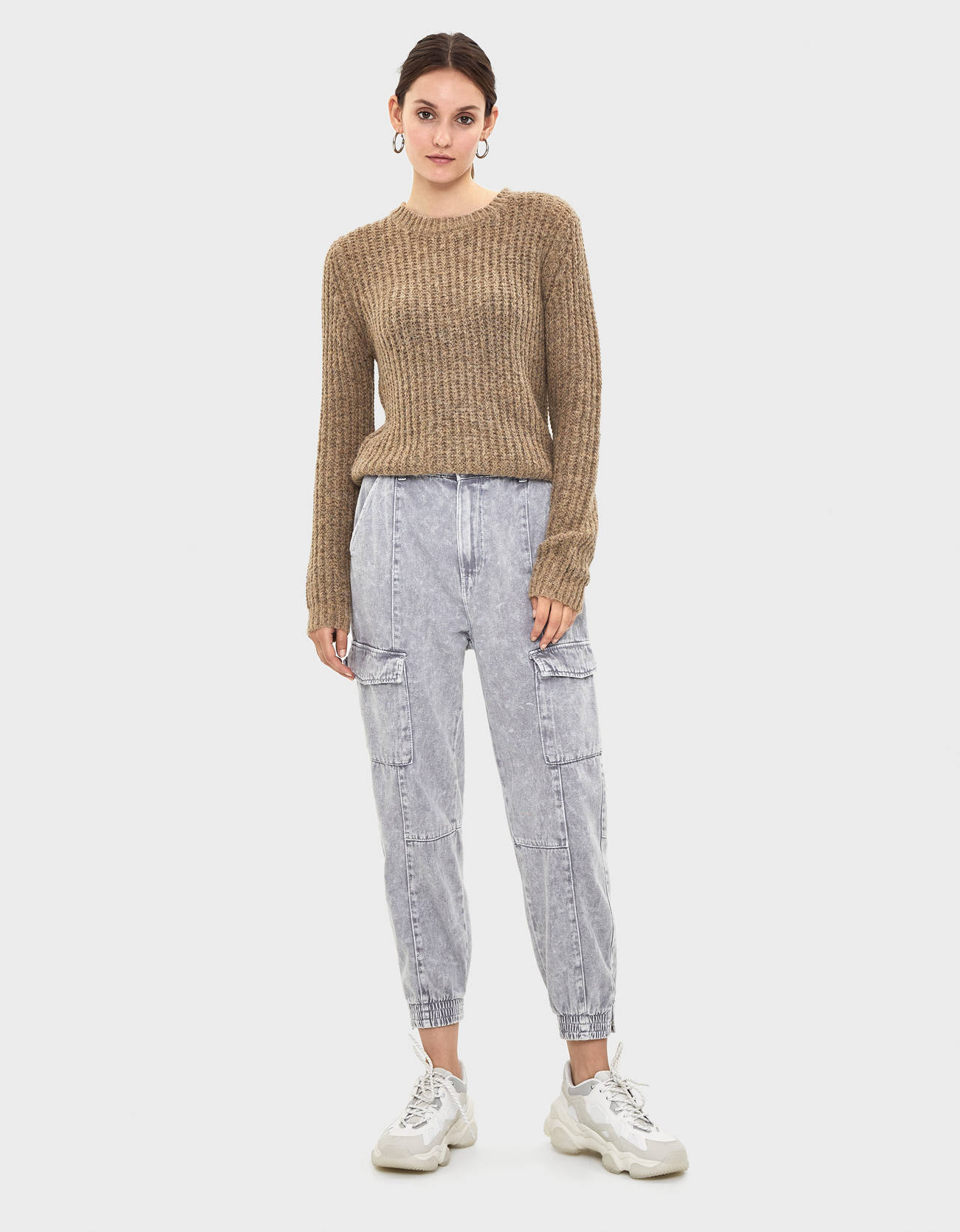 Bershka Fitilli kırçıllı kazak 6 Bershka Fitilli kırçıllı kazak 7
