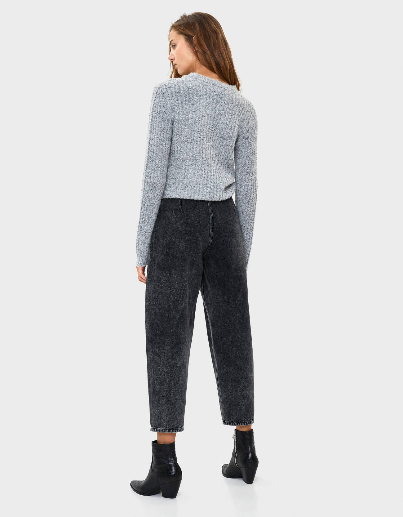 Bershka Fitilli kırçıllı kazak 6 Bershka Fitilli kırçıllı kazak 7