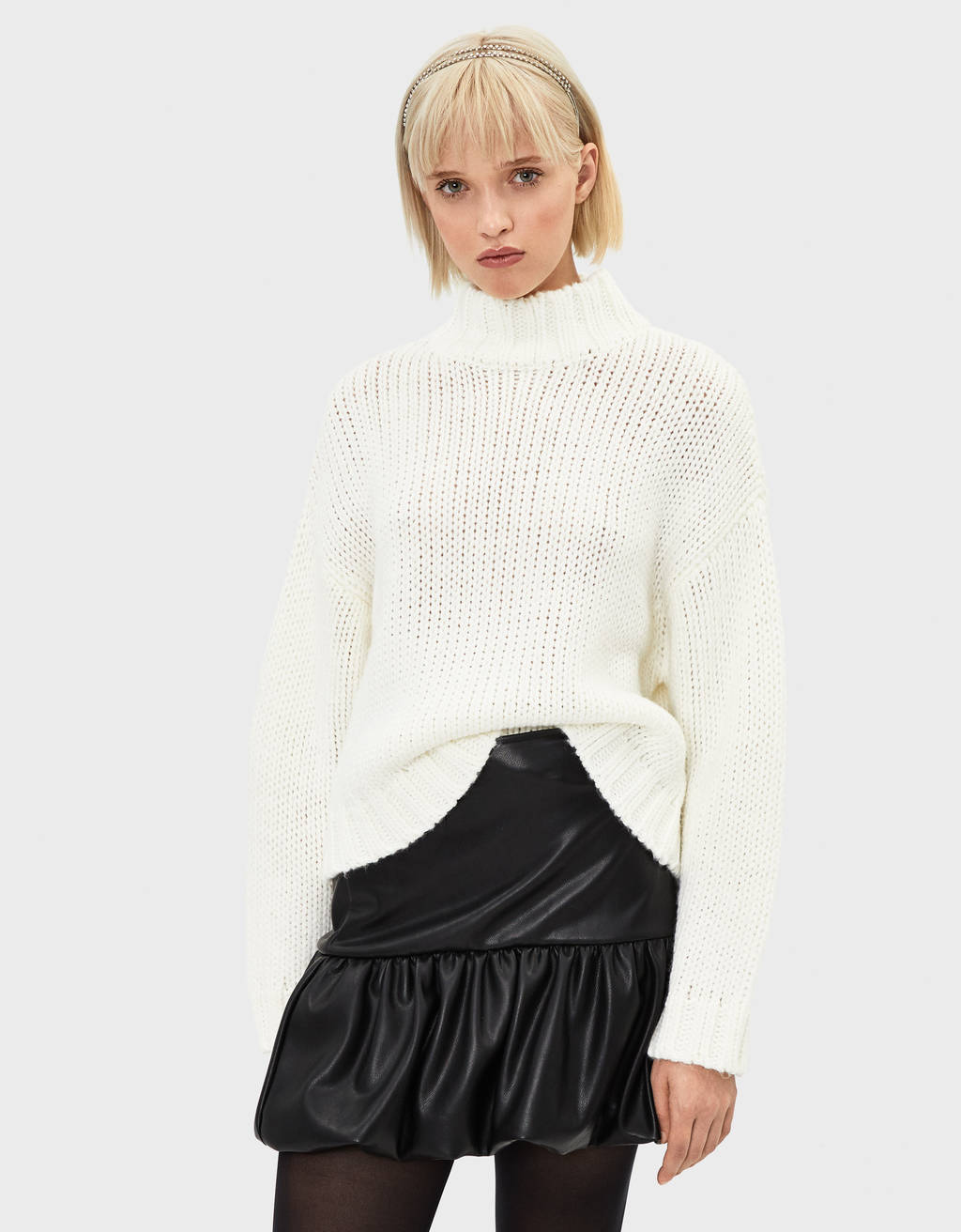 Turtleneck sweater - CLOTHING - Bershka 