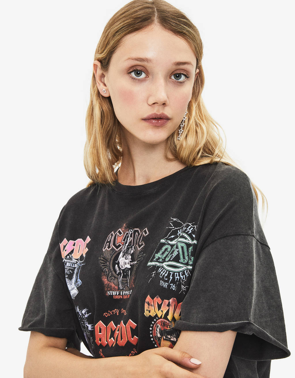 Ac Dc Print T Shirt