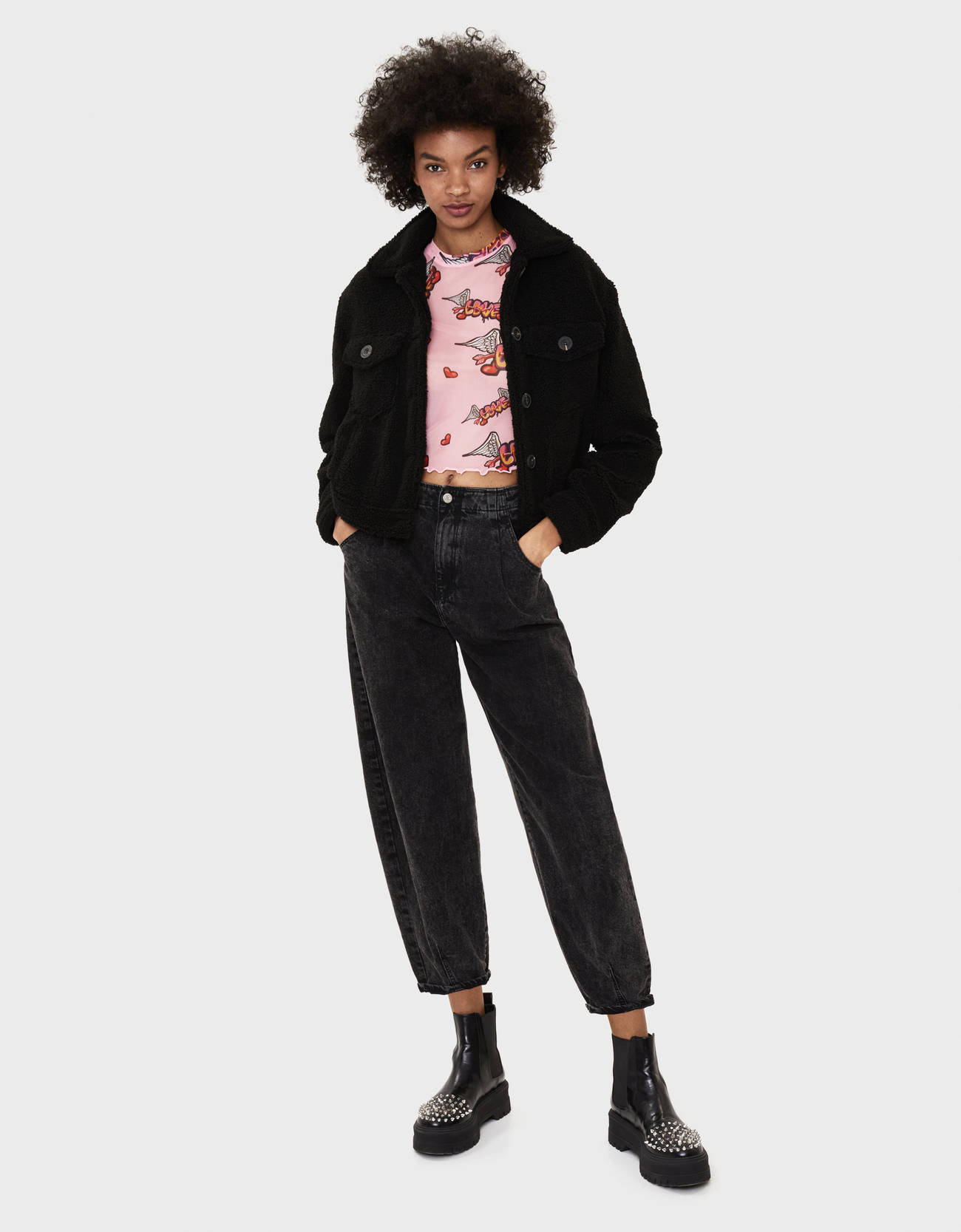 Bershka Kalpli tül t-shirt 4 Bershka Kalpli tül t-shirt 5
