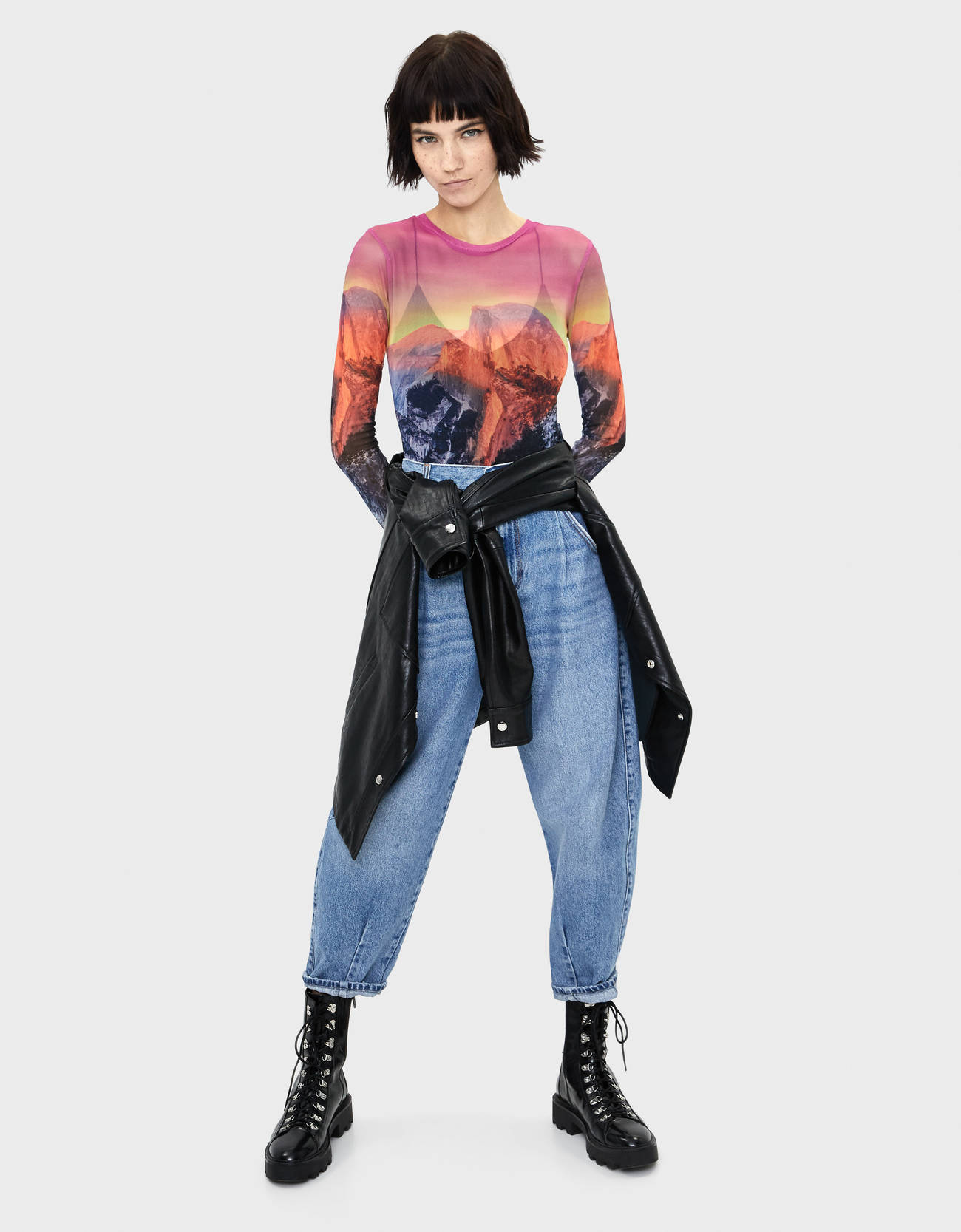Bershka Desenli tül tulum 4 Bershka Desenli tül tulum 5