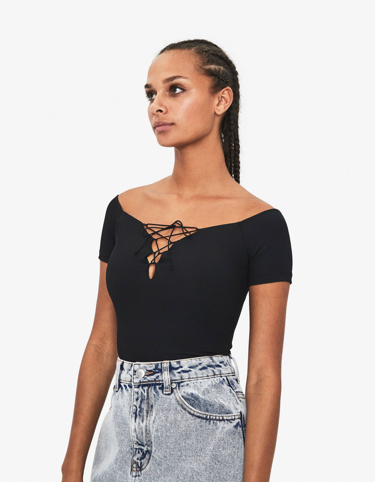 Bershka Bağlamalı body 0 Bershka Bağlamalı body 1