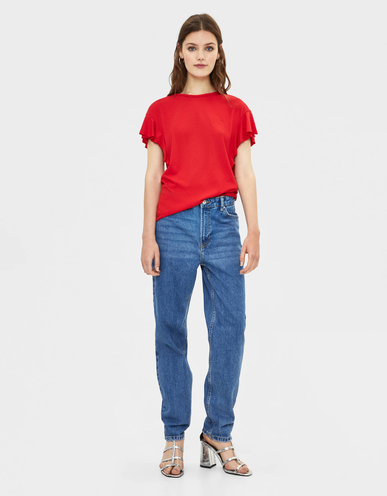 Bershka Fırfırlı t-shirt 4 Bershka Fırfırlı t-shirt 5