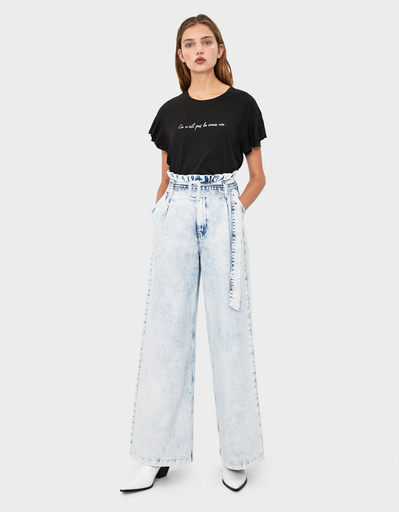 Bershka Fırfırlı t-shirt 4 Bershka Fırfırlı t-shirt 5