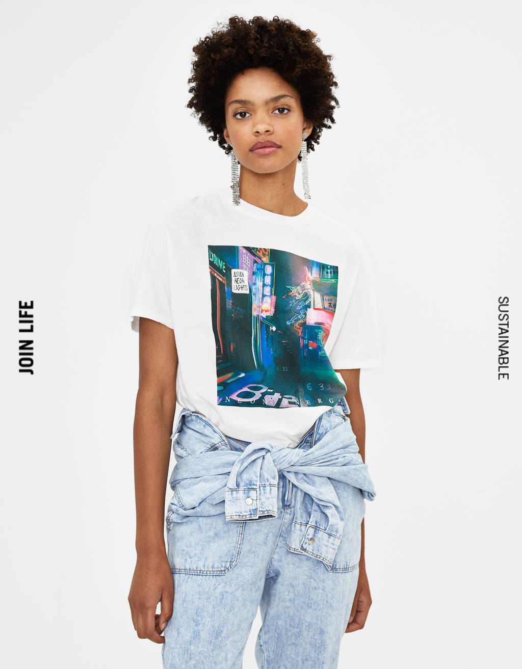 T-shirt with print - null - Bershka 