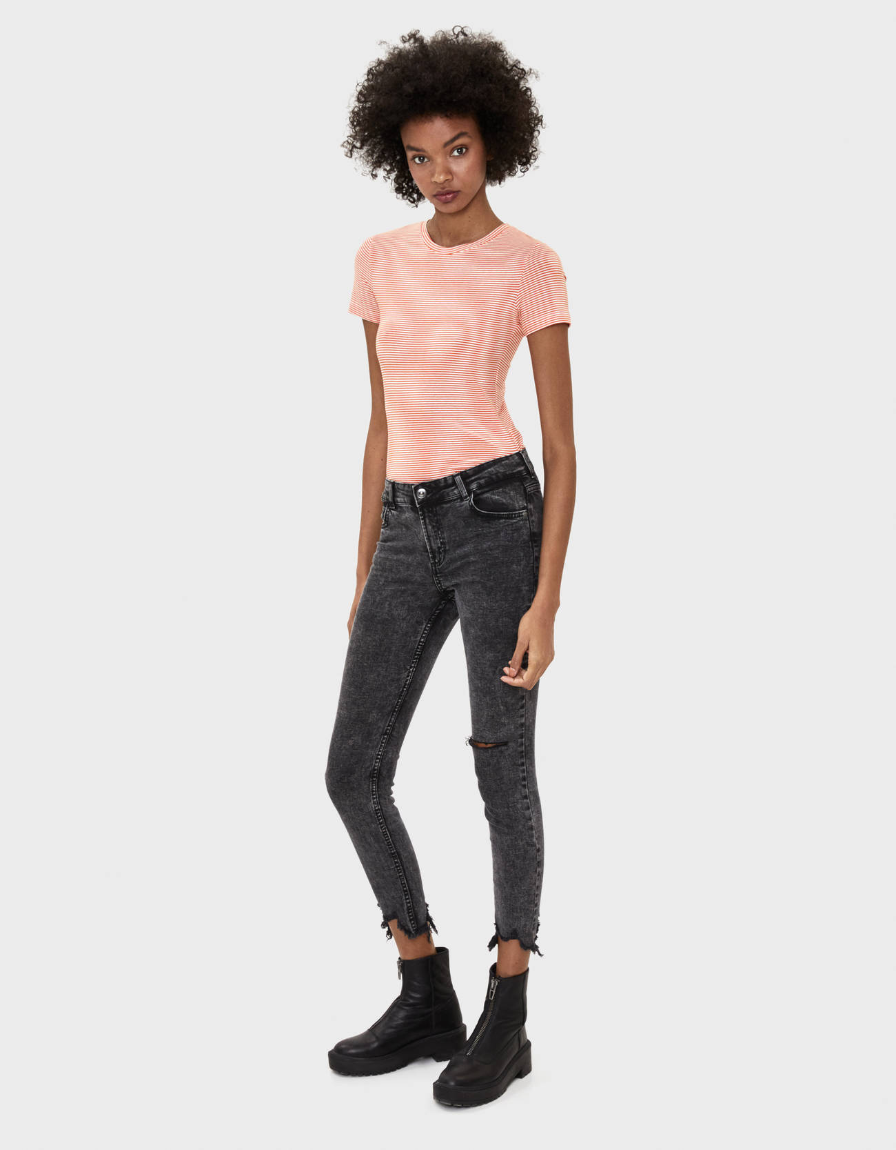 Bershka Bisiklet yaka t-shirt 4 Bershka Bisiklet yaka t-shirt 5