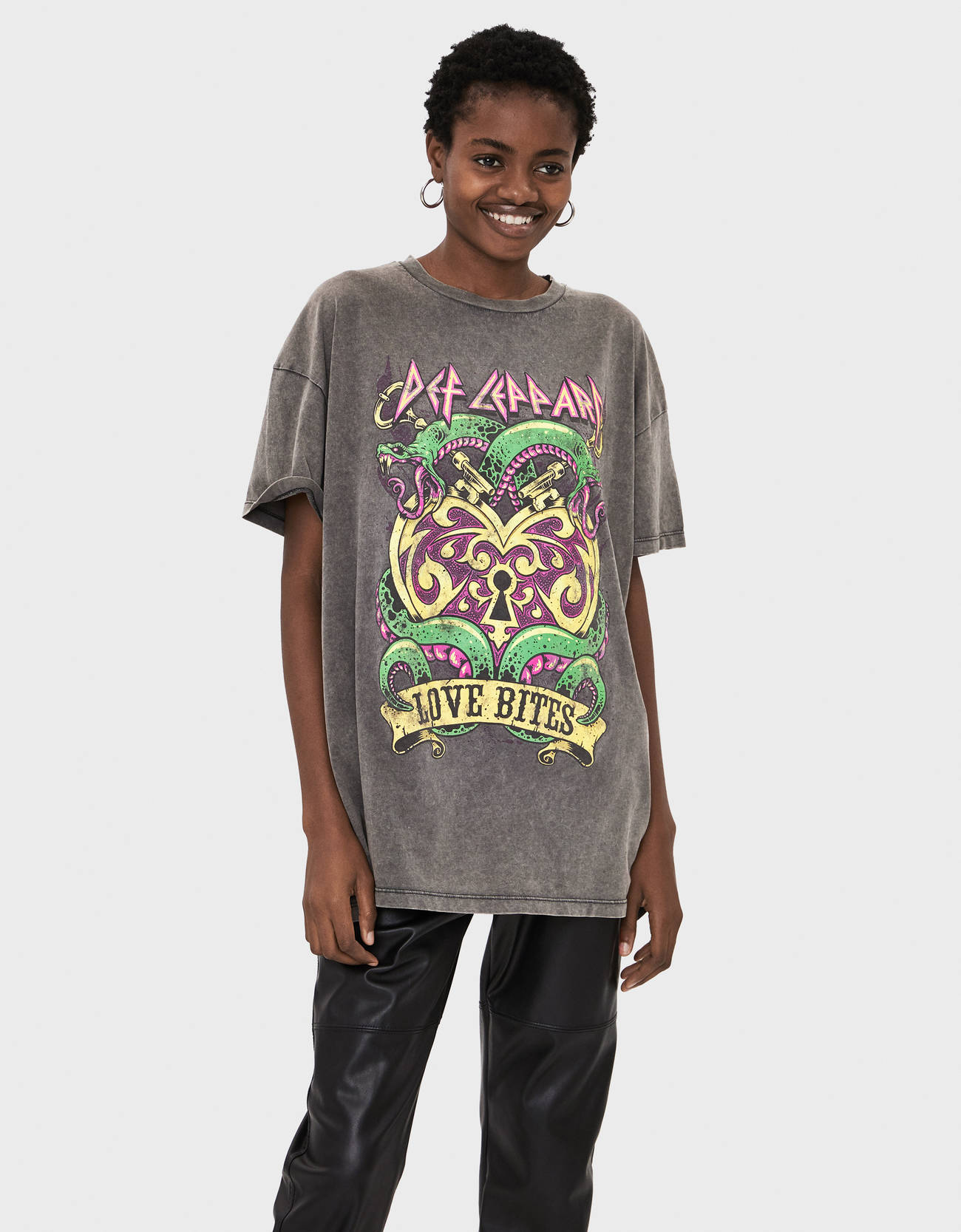 Def Leppard T Shirt Tops Bershka United States