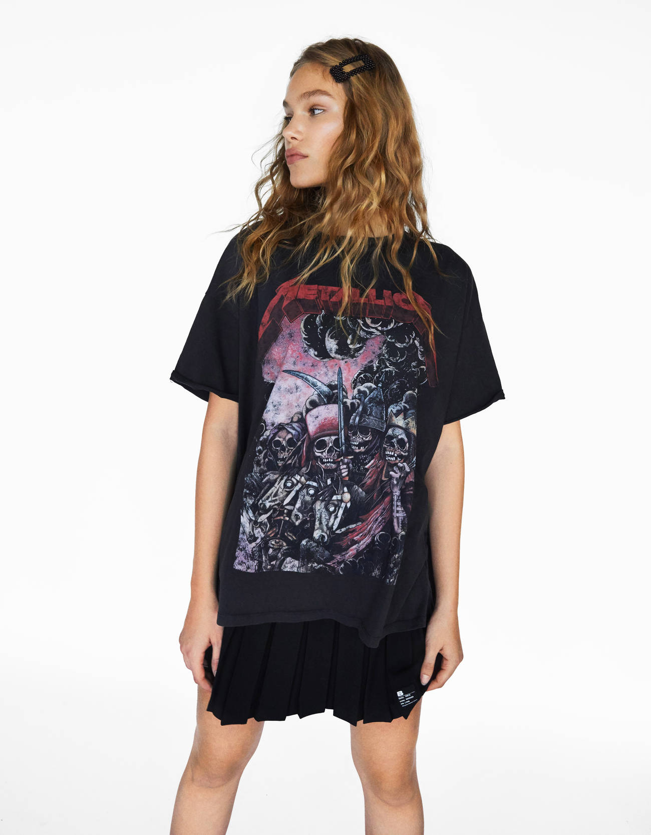 bershka metallica t shirt