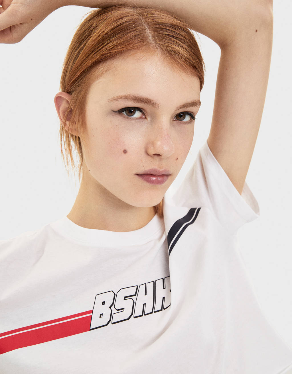 bershka white cargos