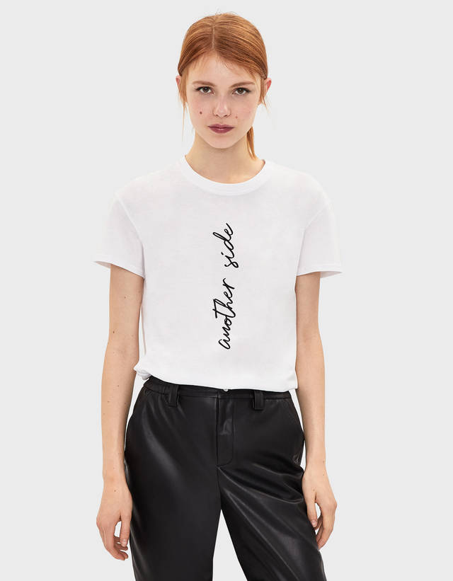 camiseta et bershka