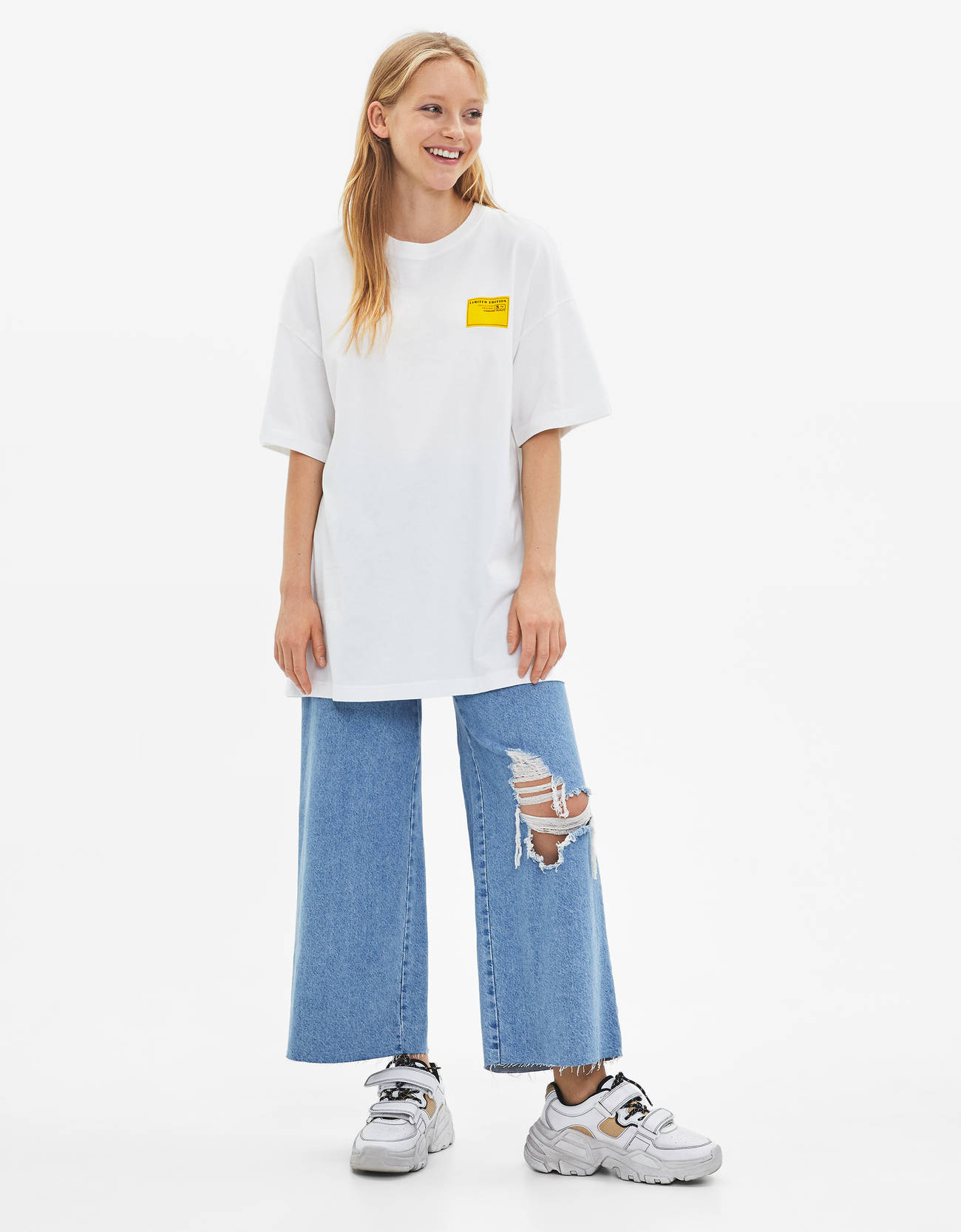Bershka Yamalı t-shirt 4 Bershka Yamalı t-shirt 5