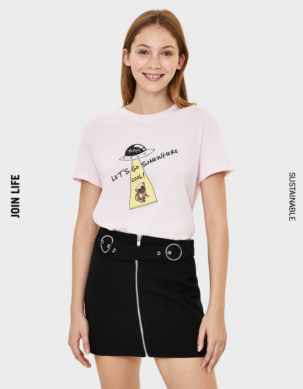 bershka join life t shirt