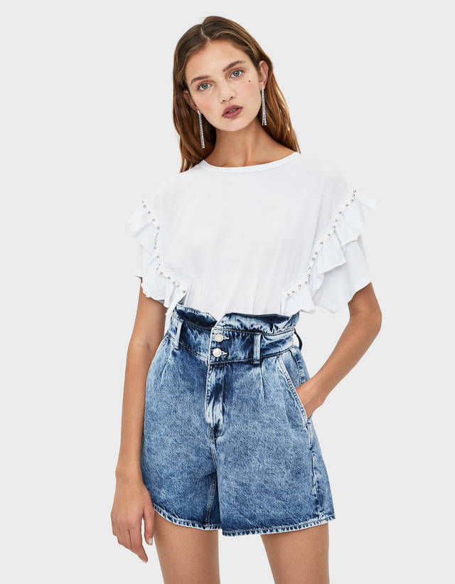 waist shorts - null - Bershka Bosnia 