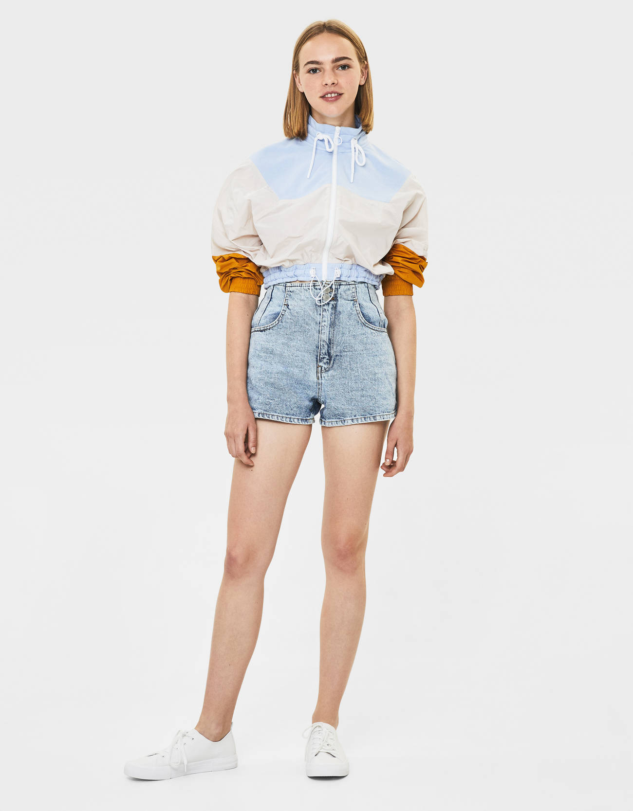 Denim shorts - null - Bershka Jordan