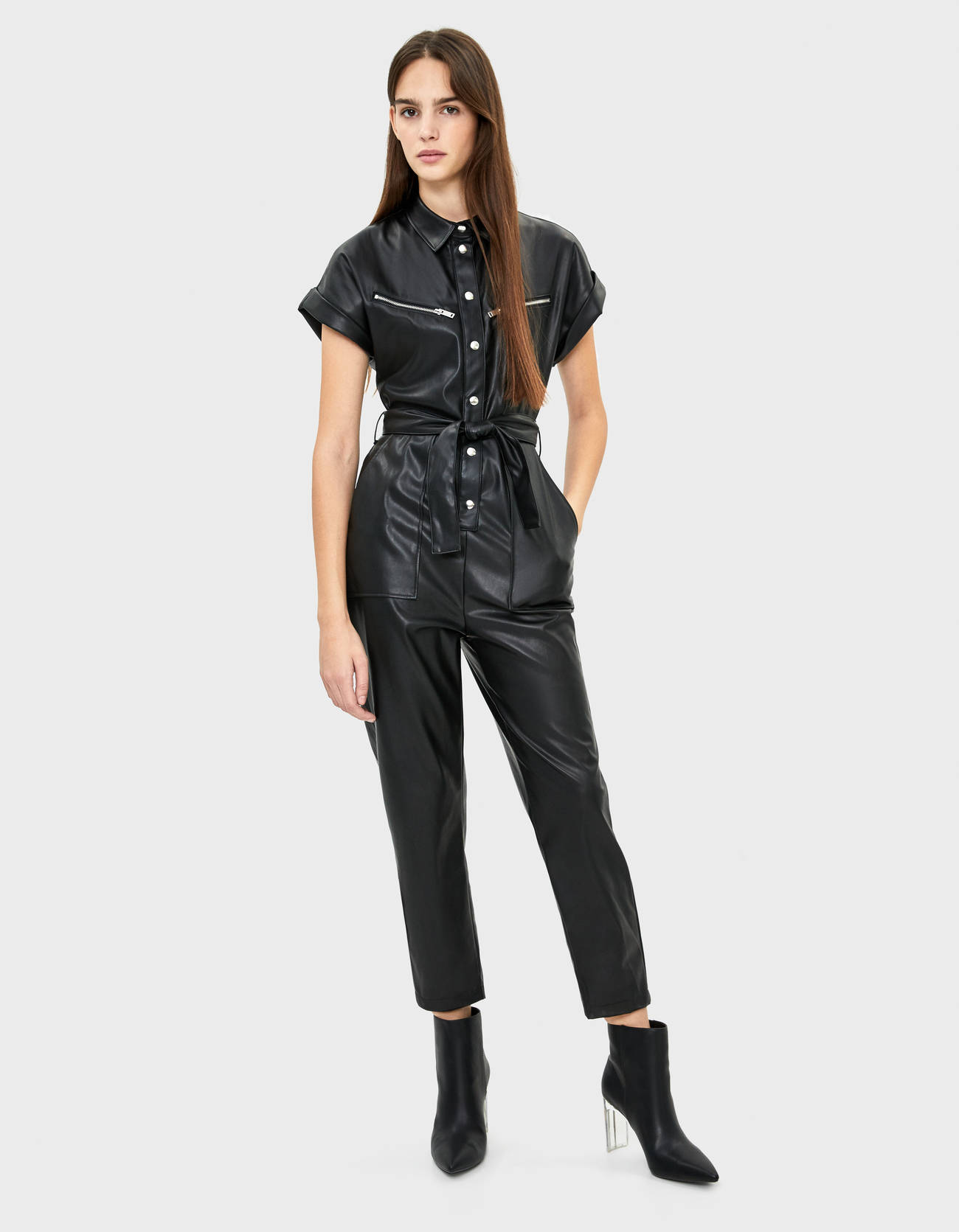 bershka utility playsuit