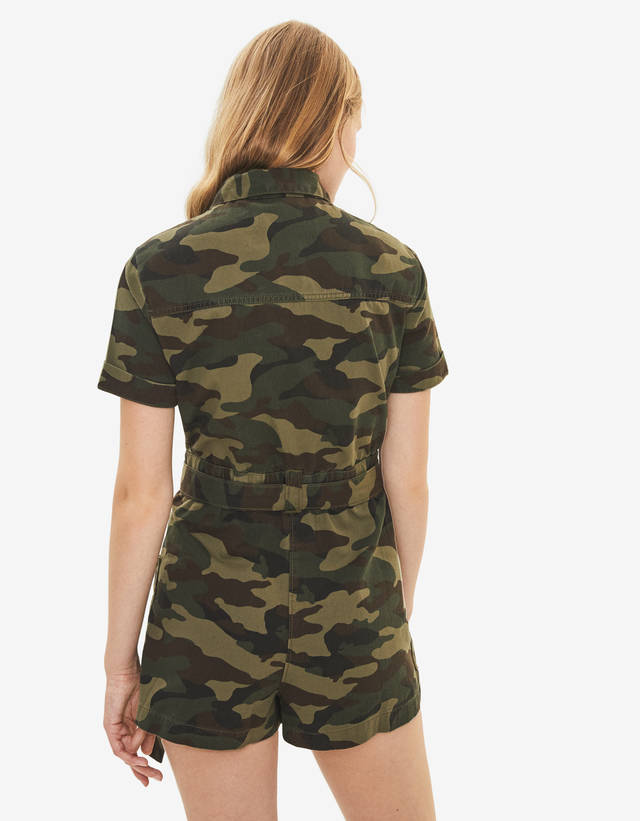 camouflage playsuit
