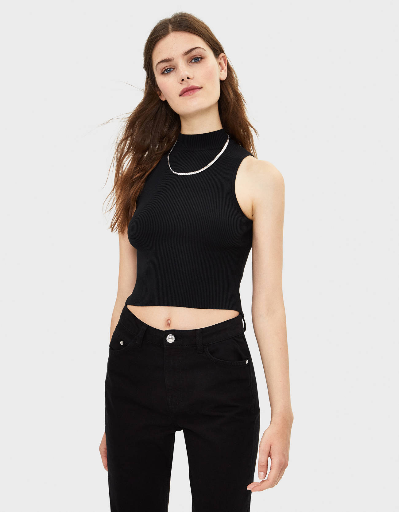 Bershka Dik yaka top 2 Bershka Dik yaka top 3