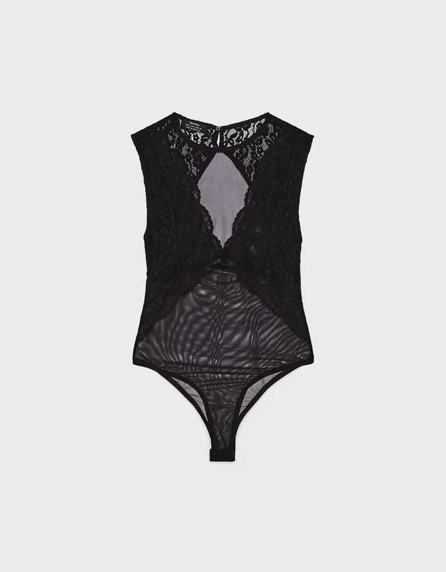 bershka body dentelle