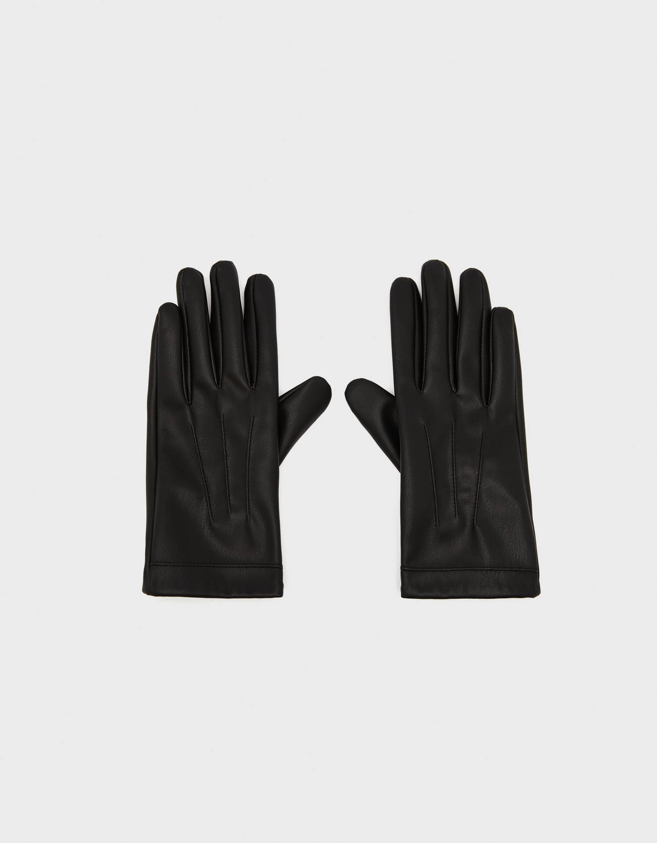 faux leather gloves