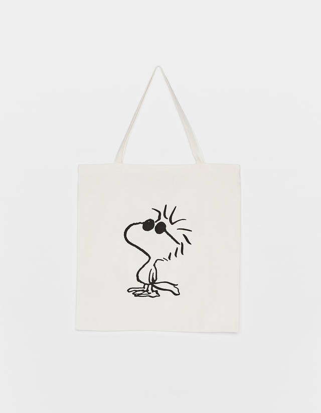 Snoopy Print Tote Bag Collaborations Bershka Slovakia