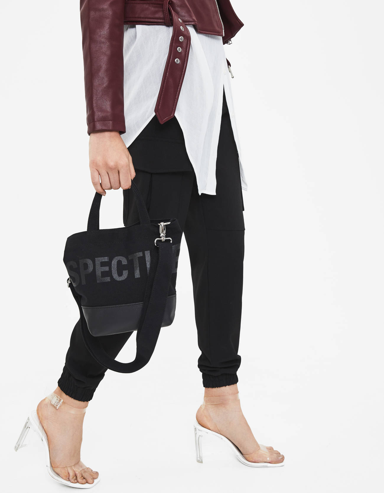 Bershka Desenli mini tote çanta 4 Bershka Desenli mini tote çanta 5