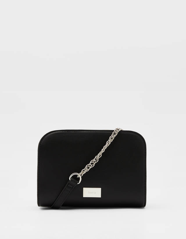 Bolso bandolera con cadena - Jeans - Bershka Dominican Republic