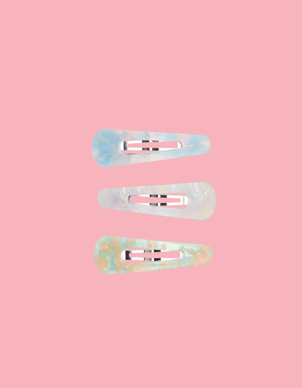 Set Of Pastel Hair Clips Join Life Bershka Kosovo