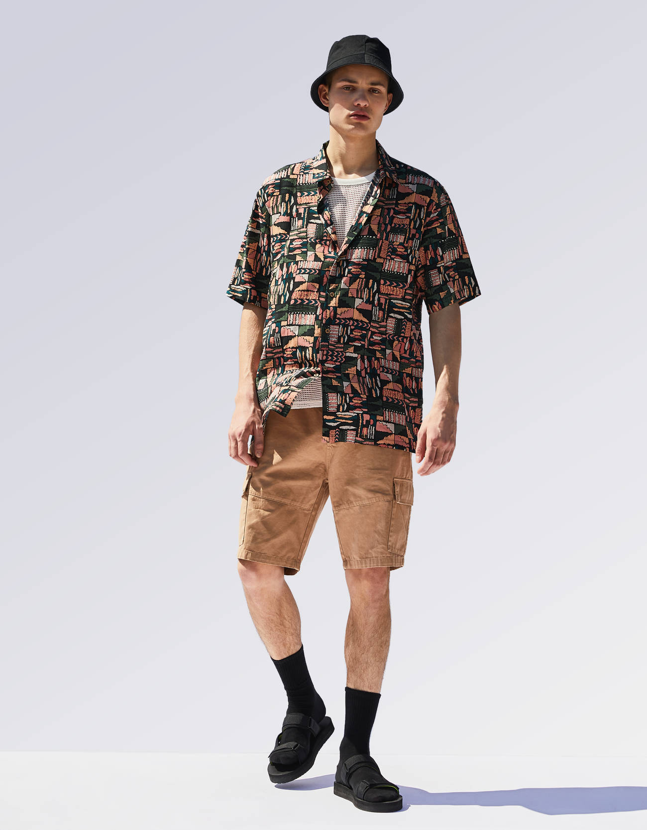 bershka cargo shorts