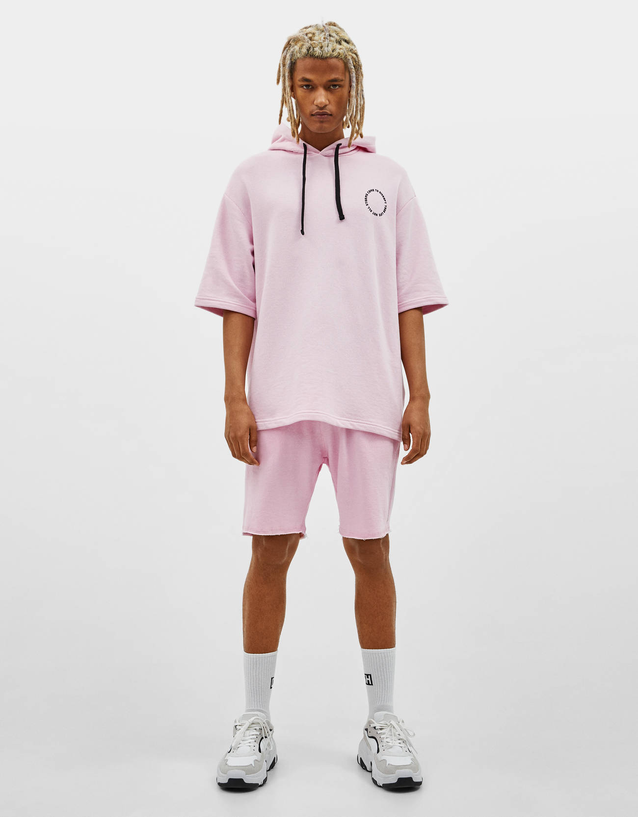 Plush Bermuda shorts - Join Life collection - Bershka Kosovo