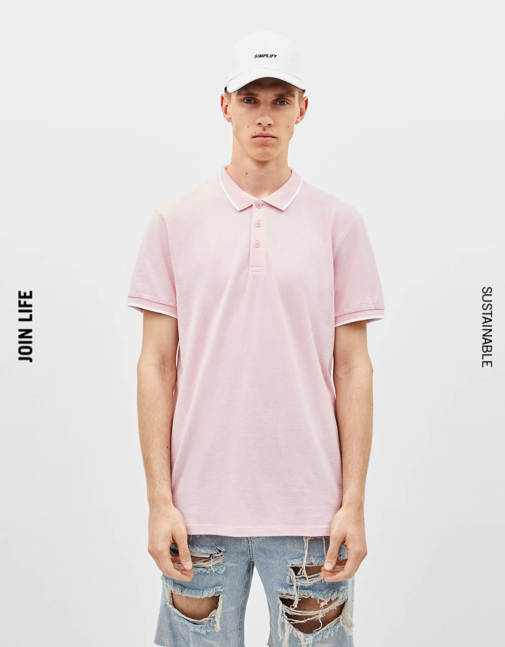 Kontrast Seritli Polo T Shirt Spor Ayakkabi Bershka Turkey
