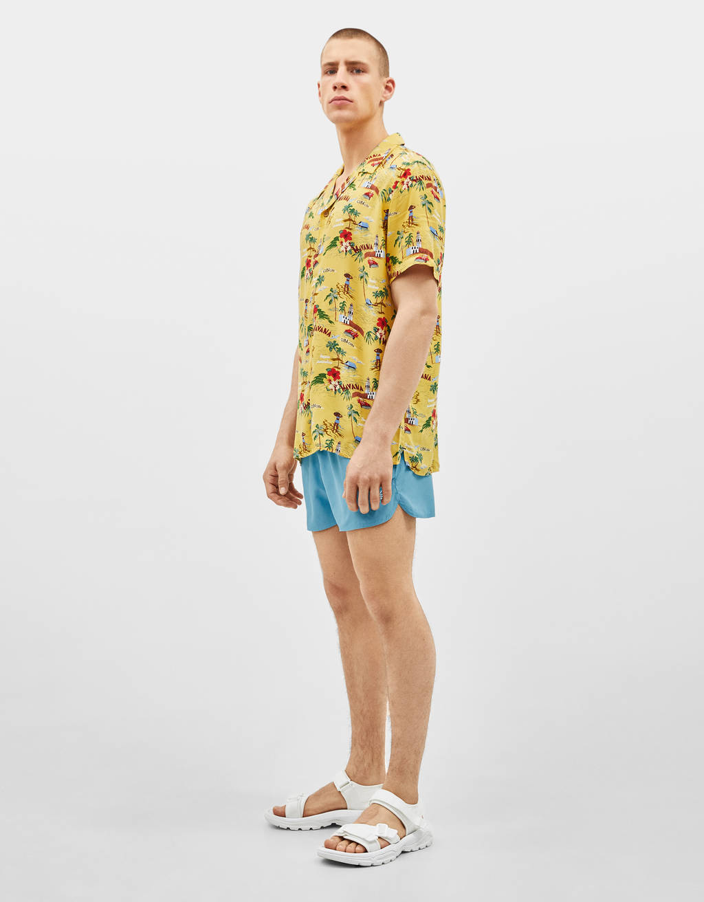 bershka swim shorts