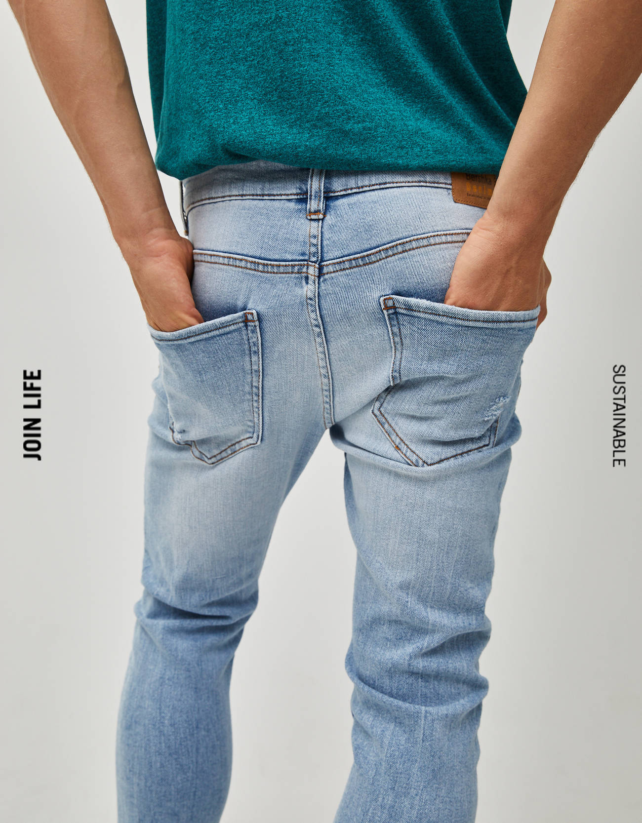 Carrot Fit Jeans Denim Collection Bershka Serbia