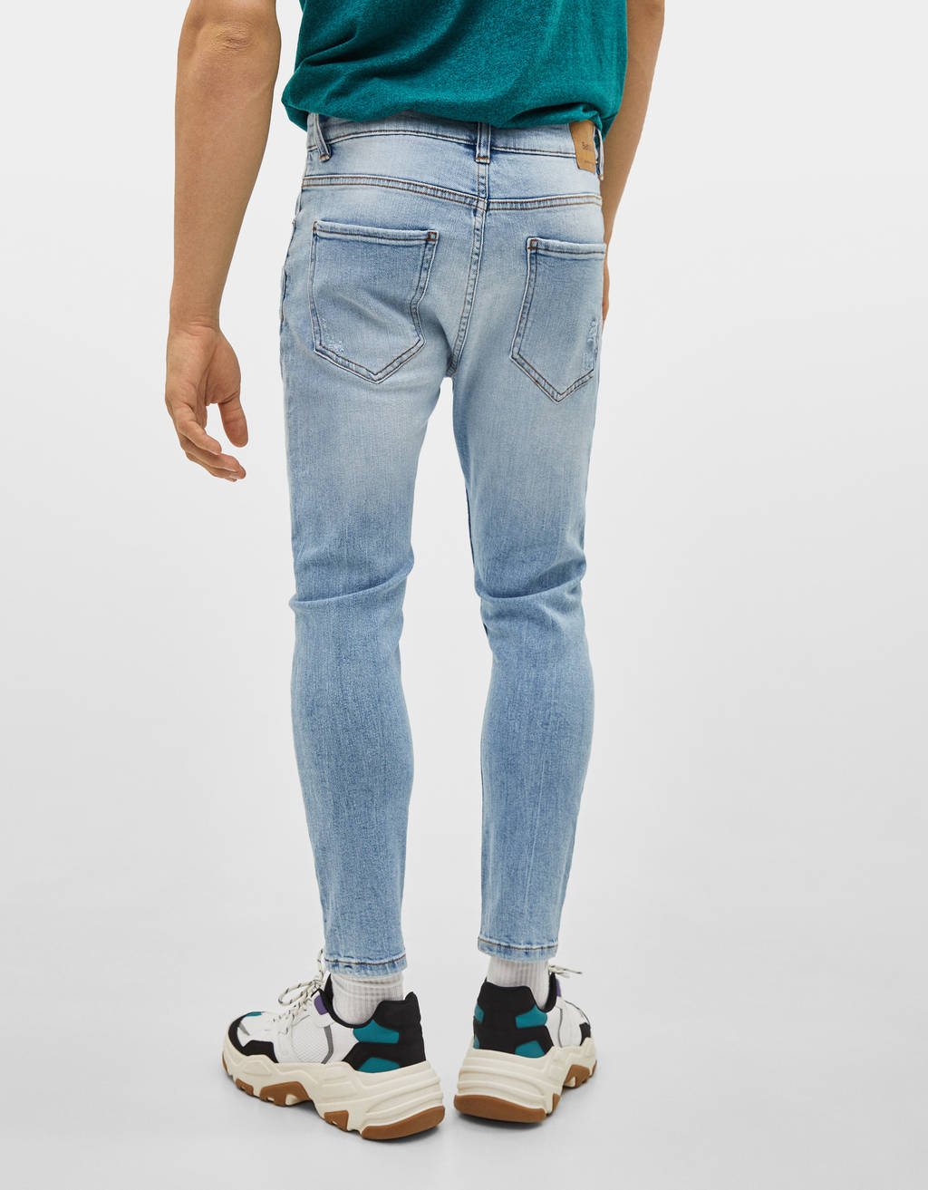 Carrot Fit Jeans Denim Collection Bershka Serbia