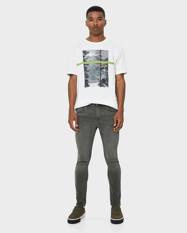 Five Pocket Skinny Fit Jeans Jeans Bershka Spain