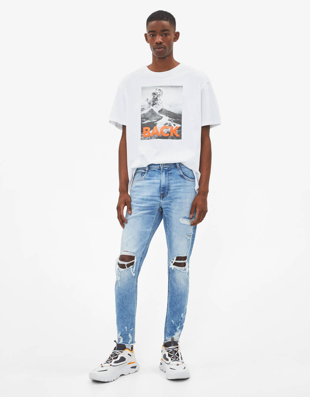 bershka ripped jeans men