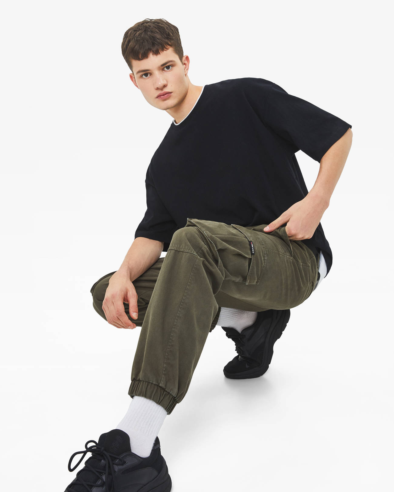 Bershka Kemerli kargo pantolon 10 Bershka Kemerli kargo pantolon 11