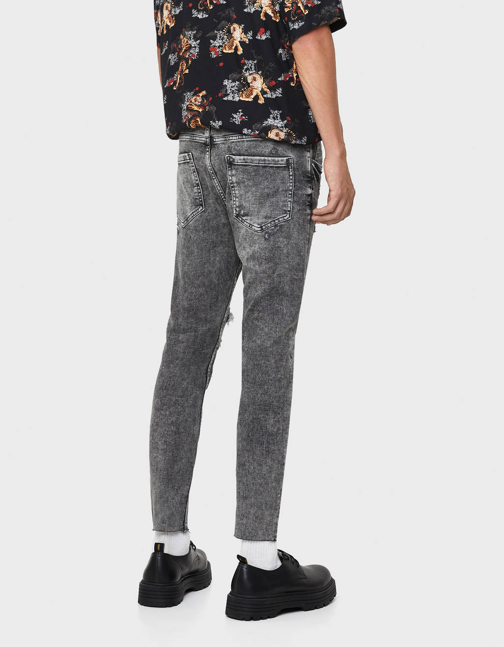 bershka ripped jeans men