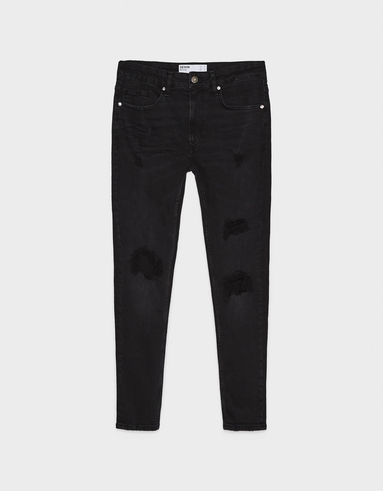 Bershka Distressed detaylı super skinny fit jean 6 Bershka Distressed detaylı super skinny fit jean 7