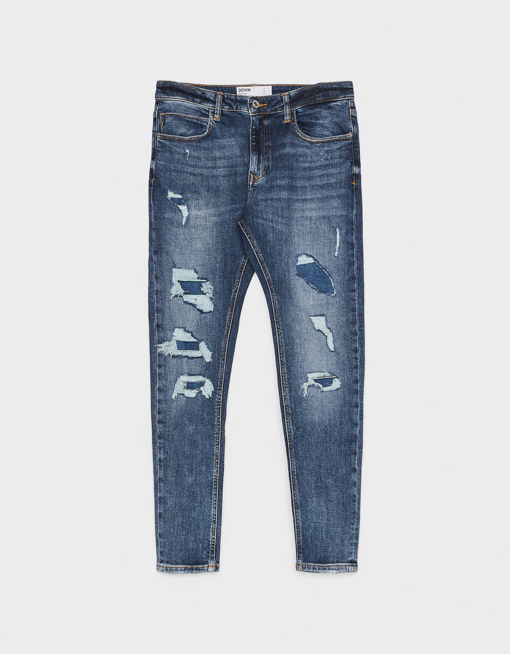 bershka ripped jeans men