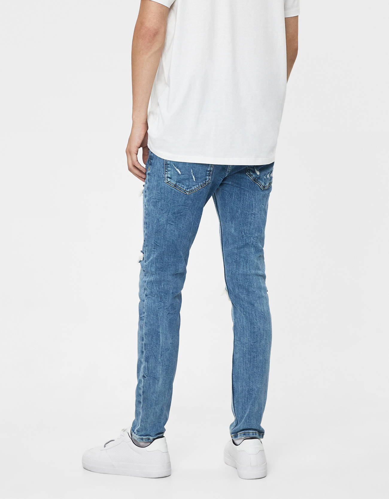 Bershka Yırtıklı Skinny Fit jean 0 Bershka Yırtıklı Skinny Fit jean 1
