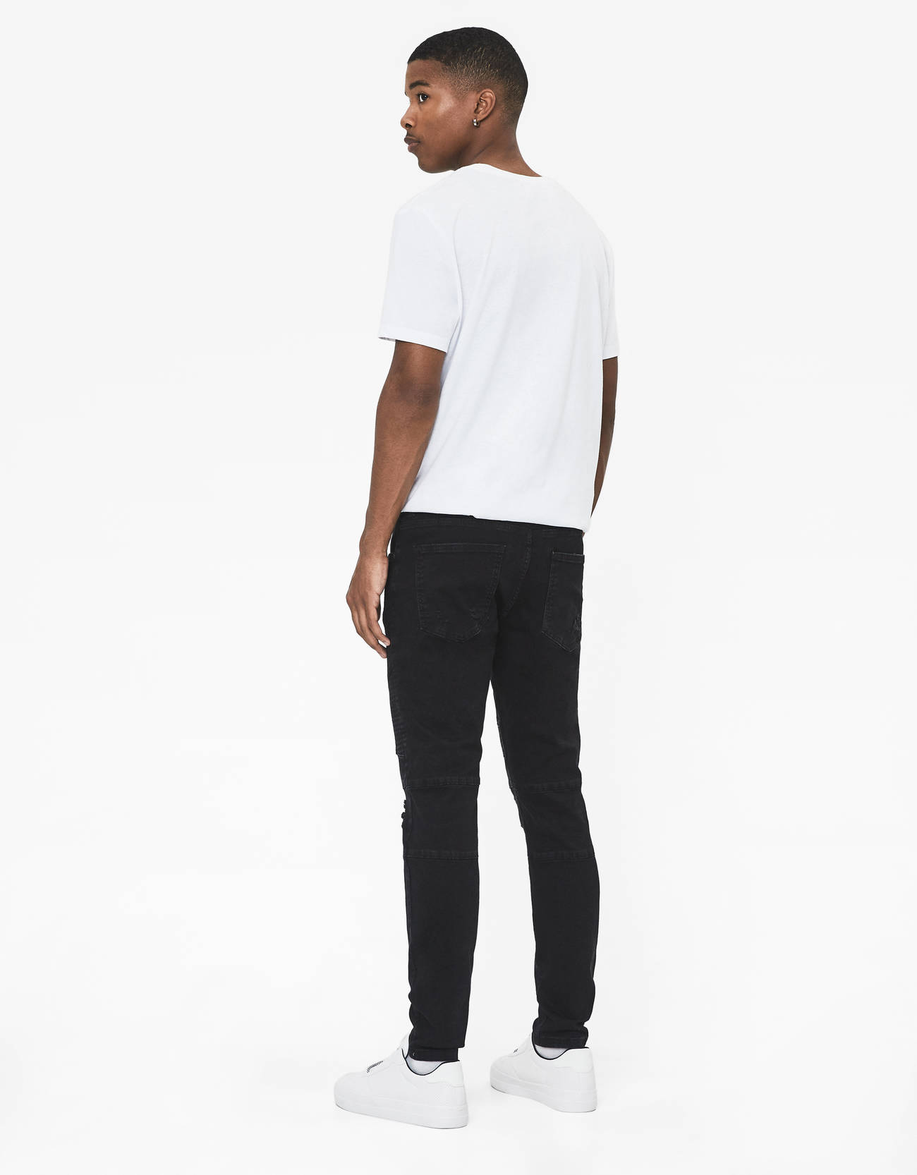 Bershka Fermuarlı biker jean 0 Bershka Fermuarlı biker jean 1